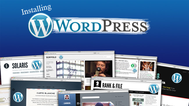 collageInstallingWordpress